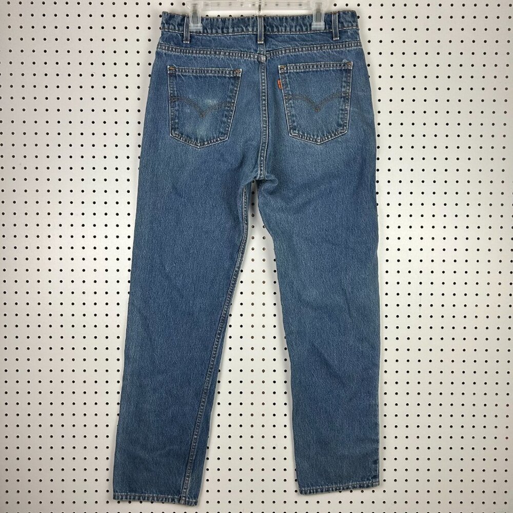 Levis 505 Straight Leg Regular Fit 90s Vtg Jeans 34x32 Blue Medium READ USA Made
